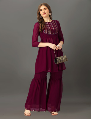 SHIVAY FAB Women Kurta Sharara Set