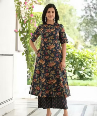 AEFTAA Women Kurta Palazzo Set