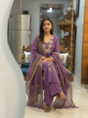 Divastri Women Kurti Palazzo Dupatta Set