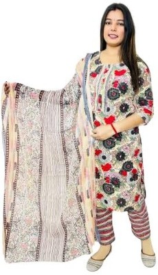 Shri Radhey Garments Women Kurta Pant Dupatta Set