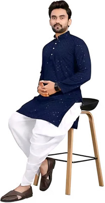 Raj Traders Men Kurta Dhoti Set