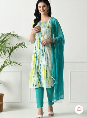 BLEVY Women Kurta Pant Dupatta Set