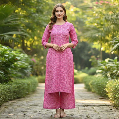 SHRA TEXTILE Women Kurti Palazzo Set