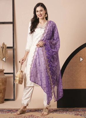 RUPSUNAARI Women Kurti Pant Dupatta Set