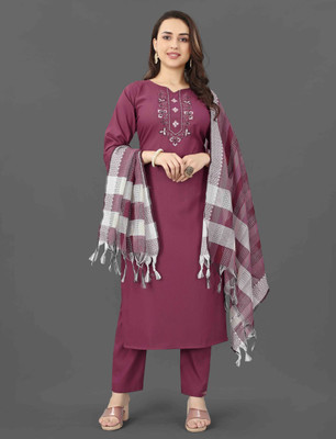 SoftTouch Embroidered Kurta, Trouser/Pant & Dupatta Set