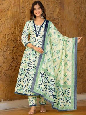 GEKHA Women Kurta Pant Dupatta Set