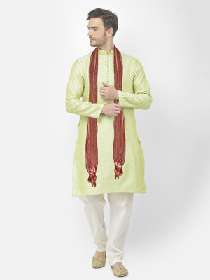 SG LEMAN Men Kurta Pyjama Dupatta Set