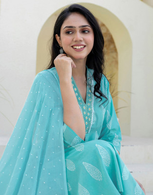 Skylee Printed Kurta, Trouser/Pant & Dupatta Set