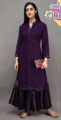 Thesparow Women Kurta Palazzo Set