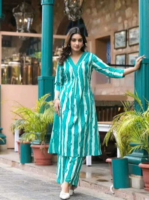 Bhawanaprint Women Kurta Palazzo Set
