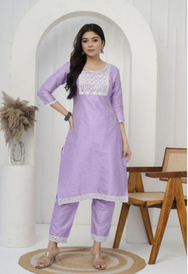 saloni creation Women Kurti Pant Set