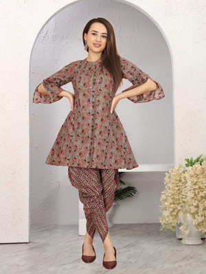 HouseOfCommon Women Kurti Dhoti Pant Set