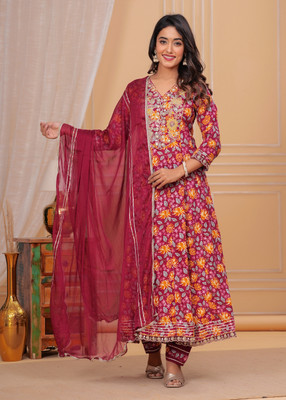 NIA AMORA Women Kurti Pant Dupatta Set