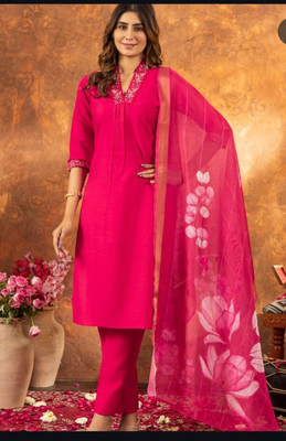 princecotton Women Ethnic Top Pant Dupatta Set