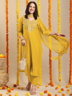 Gosriki Women Kurta Pant Dupatta Set
