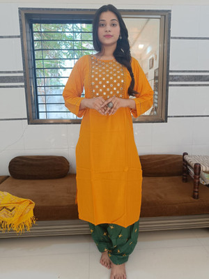 UNIQUE EXPOT Women Kurta Patiala Dupatta Set