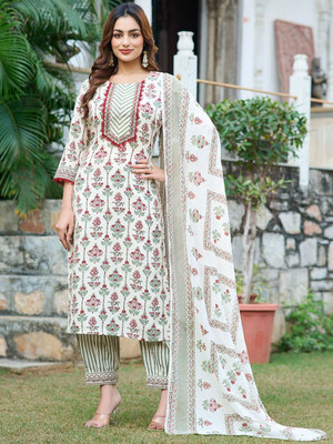Moda Rapido Women Kurta Pant Dupatta Set