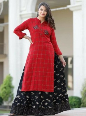 KDTEX Women Kurta Skirt Set