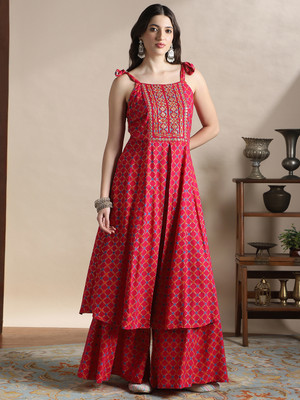 Globus Women Kurta Palazzo Set