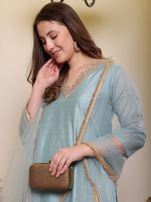 House of Pataudi Women Kurta Pant Dupatta Set