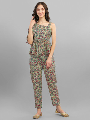 GUFRINA Women Ethnic Top Pant Set
