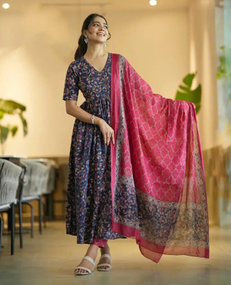 PRAVIK Women Kurti Pant Dupatta Set