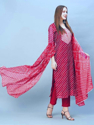 SupBir Printed Kurta, Trouser/Pant & Dupatta Set