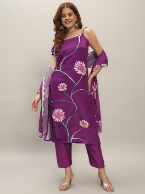 ANIRAV Women Kurti Pant Dupatta Set