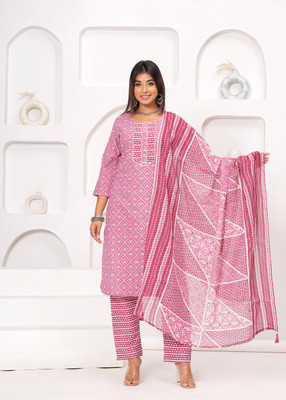 Sarai Jaipur Women Kurta Pant Dupatta Set