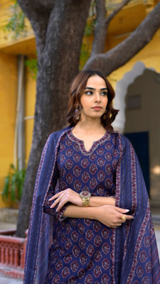 AHIKA Women Kurta Pant Dupatta Set