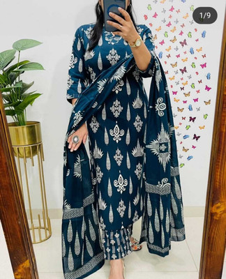 DEVIDINO Women Kurta Pant Dupatta Set