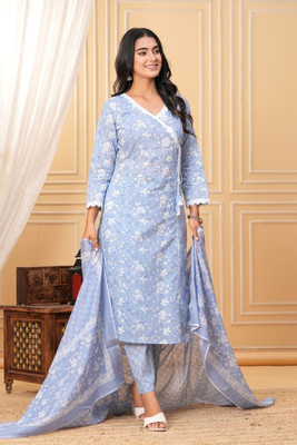 RASOKURTI Women Kurti Pant Attached Dupatta Set