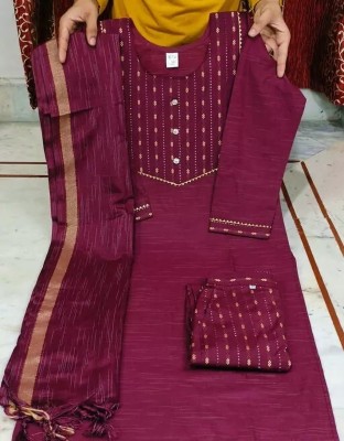 Queens Emporium Women Kurta Pant Dupatta Set