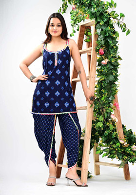 LAD CREATION Women Kurti Dhoti Pant Set