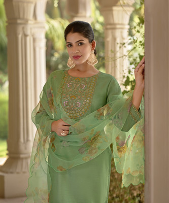 VredeVogel Women Kurta Pant Dupatta Set