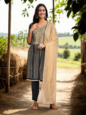 ANOUK Women Kurta Pant Dupatta Set