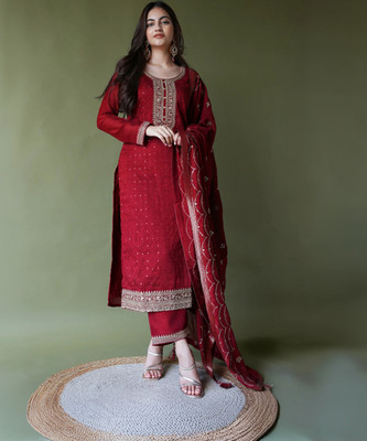 LIBAS Women Kurta Pant Dupatta Set