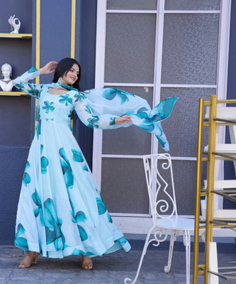fabveelatextile Women Kurta Dupatta Set