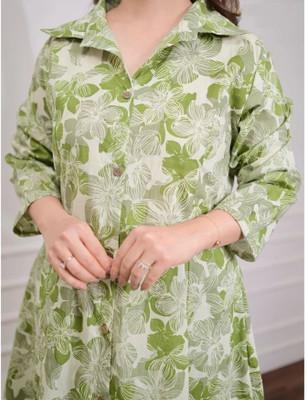 AEFTAA Women Kurti Pant Set