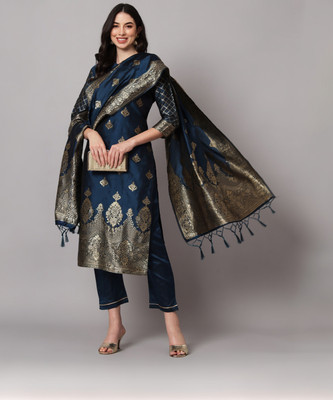 VredeVogel Women Kurta Pant Dupatta Set