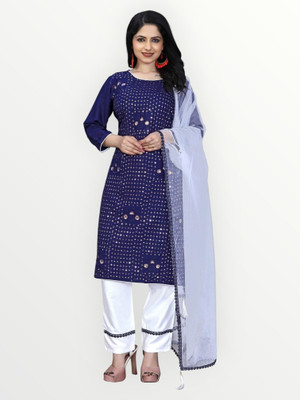 HOC's Women Kurta Palazzo Dupatta Set