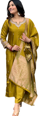 ravya fashions Women Kurti Pant Dupatta Set