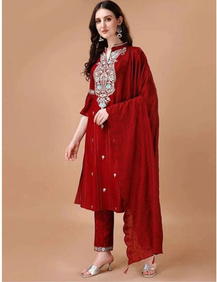 Varamya Women Kurta Pant Dupatta Set