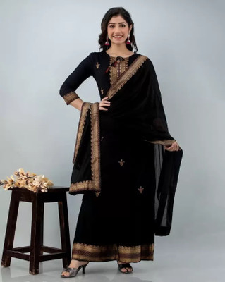 SHREE BDREE Women Kurta Palazzo Dupatta Set