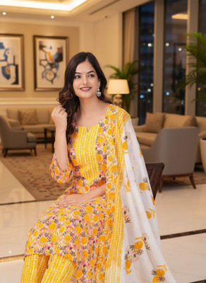 VENUSY Women Kurta Pant Dupatta Set