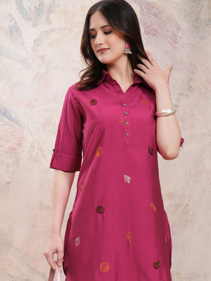 Vishudh Women Ethnic Top Pant Set