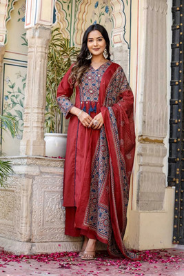 Stylum Women Kurta Pant Attached Dupatta Set