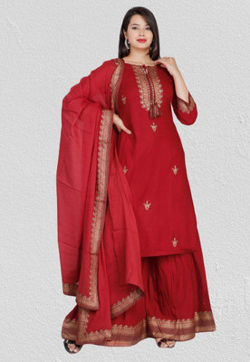 Zbuy Women Kurta Palazzo Set