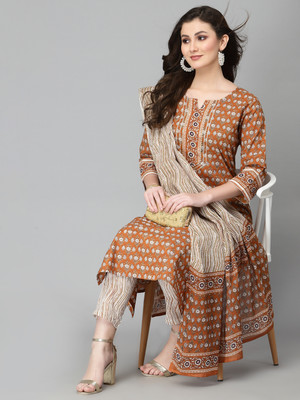 his&her Women Kurta Pant Dupatta Set