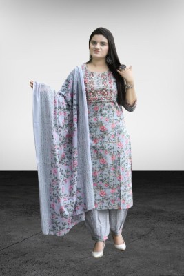 PILUDI Women Kurta Salwar Dupatta Set